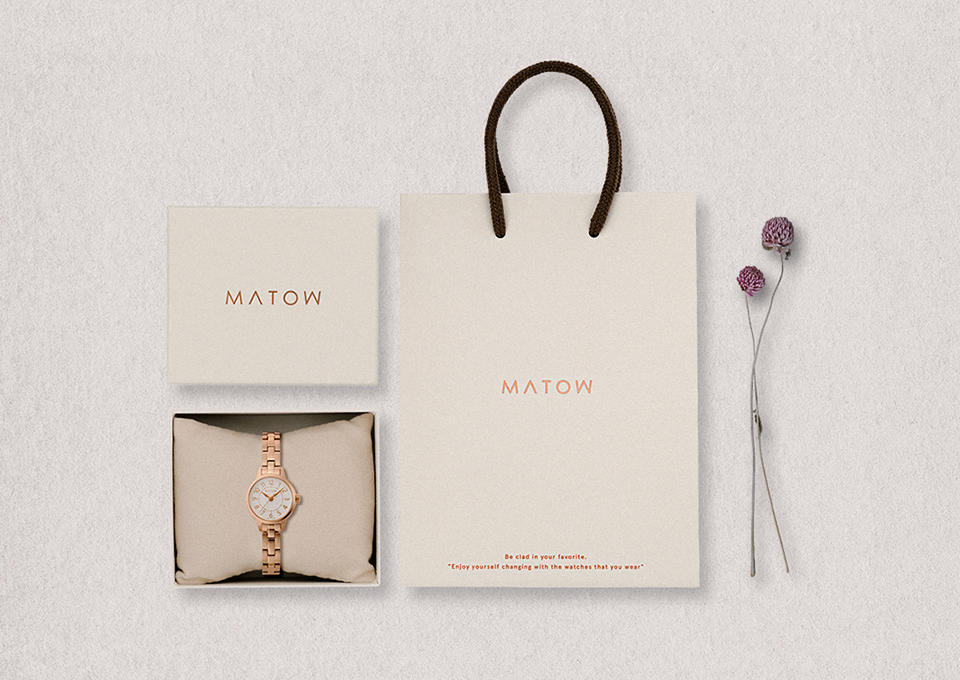 MATOW マトウ SHIKI CROSS BANGLE / ROSEGOLD レディース 腕時計