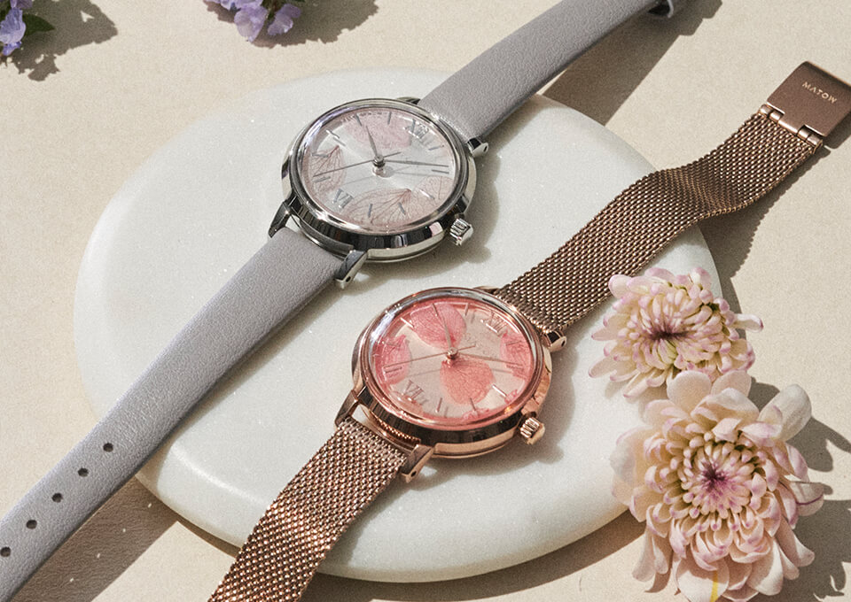 MATOW マトウ SHIKI BOUQUET 花霞 SILVER LILAC LEATHER レディース