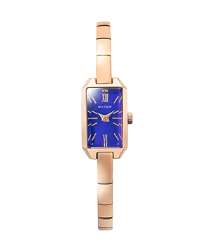 TSUKI 清月 / MINI SQUARE ROSE GOLD ROYAL BLUE