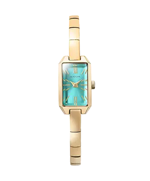 TSUKI 清月 / MINI SQUARE GOLD LIGHT GREEN
