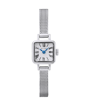 MATOW マトウ TSUKI 淡月 / MINI SQUARE SILVER WHITE MESH レディース