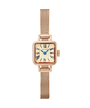 時計　MATOW 淡月　tsuki ローズゴールド MATOW マトウ TSUKI 淡月 / MINI SQUARE ROSE GOLD CHAMPAGNE MESH