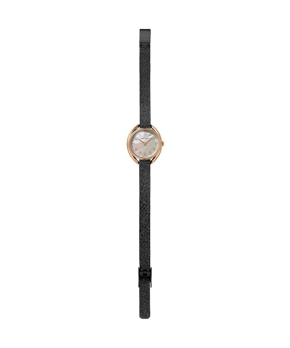 MATOW マトウ SHIKI ROUND ROSE GOLD / 黒花 レディース 腕時計