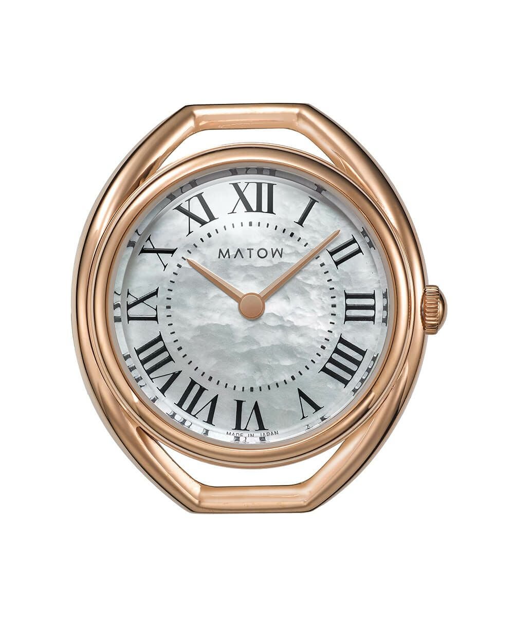 MATOW 腕時計SHIKI HARU ROUND ROSE GOLD 白亜 MATOW マトウ SHIKI ROUND ROSE GOLD 白亜 / 金花 レディース 腕時計
