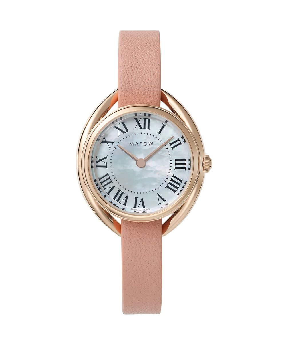 MATOW 腕時計SHIKI HARU ROUND ROSE GOLD 白亜 MATOW マトウ SHIKI ROUND ROSE GOLD 白亜 / HARU 千日紅 レディース