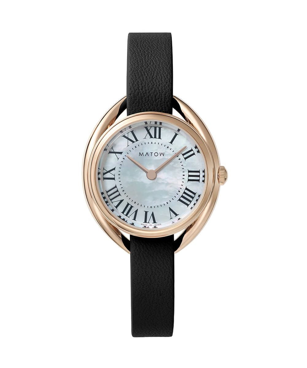MATOW マトウ SHIKI ROUND ROSE GOLD 白亜 / 黒花 レディース 腕時計