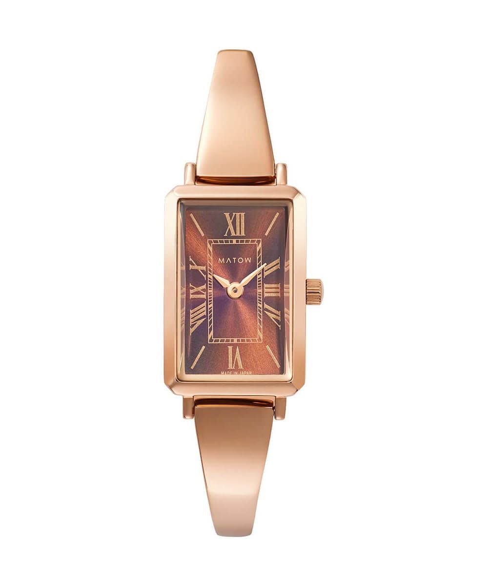 MATOW マトウ TSUKI 月華 / SQUARE ROSE GOLD AMBER レディース 腕時計