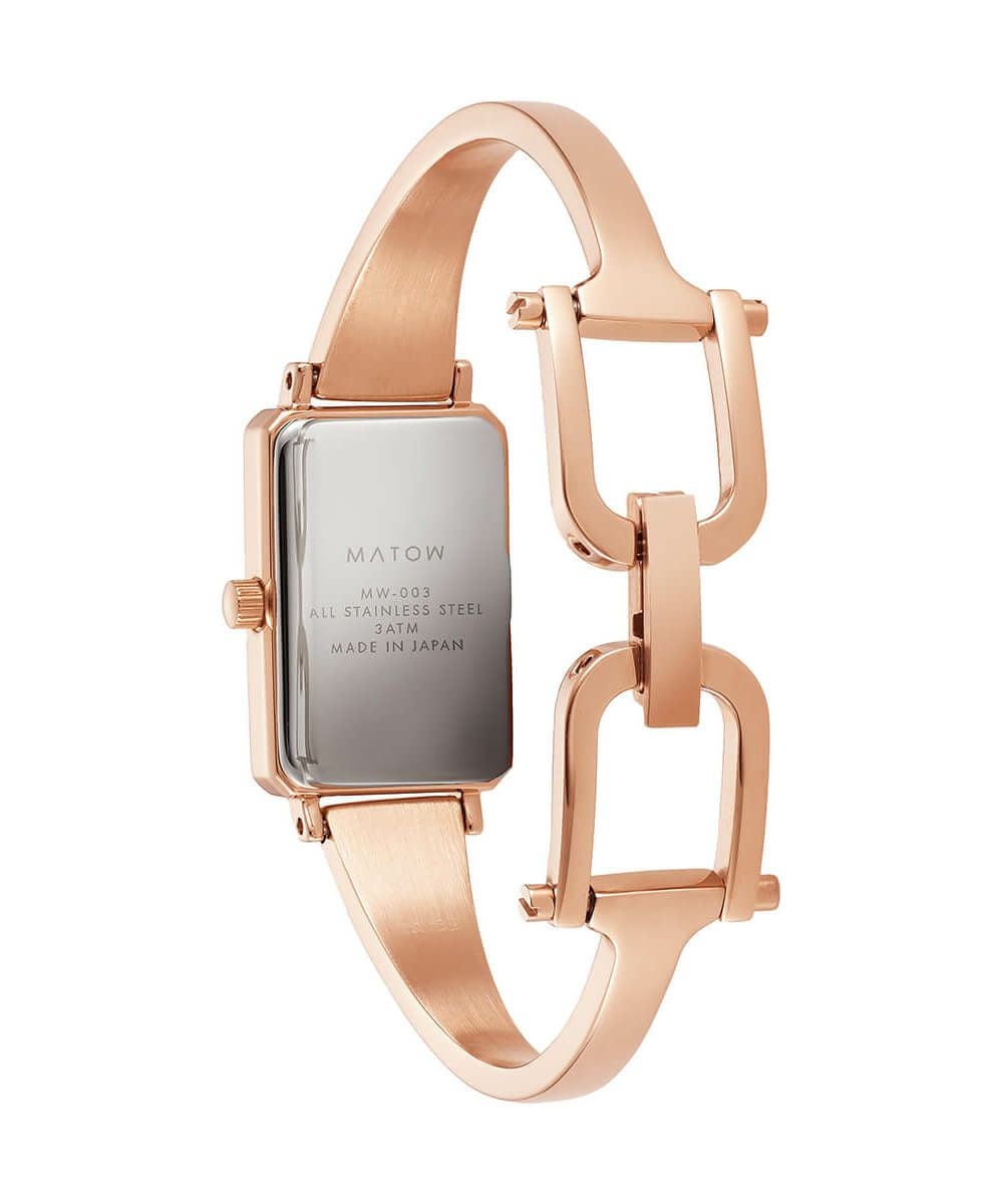 MATOW マトウ TSUKI 月華 / SQUARE ROSE GOLD AMBER レディース 腕時計