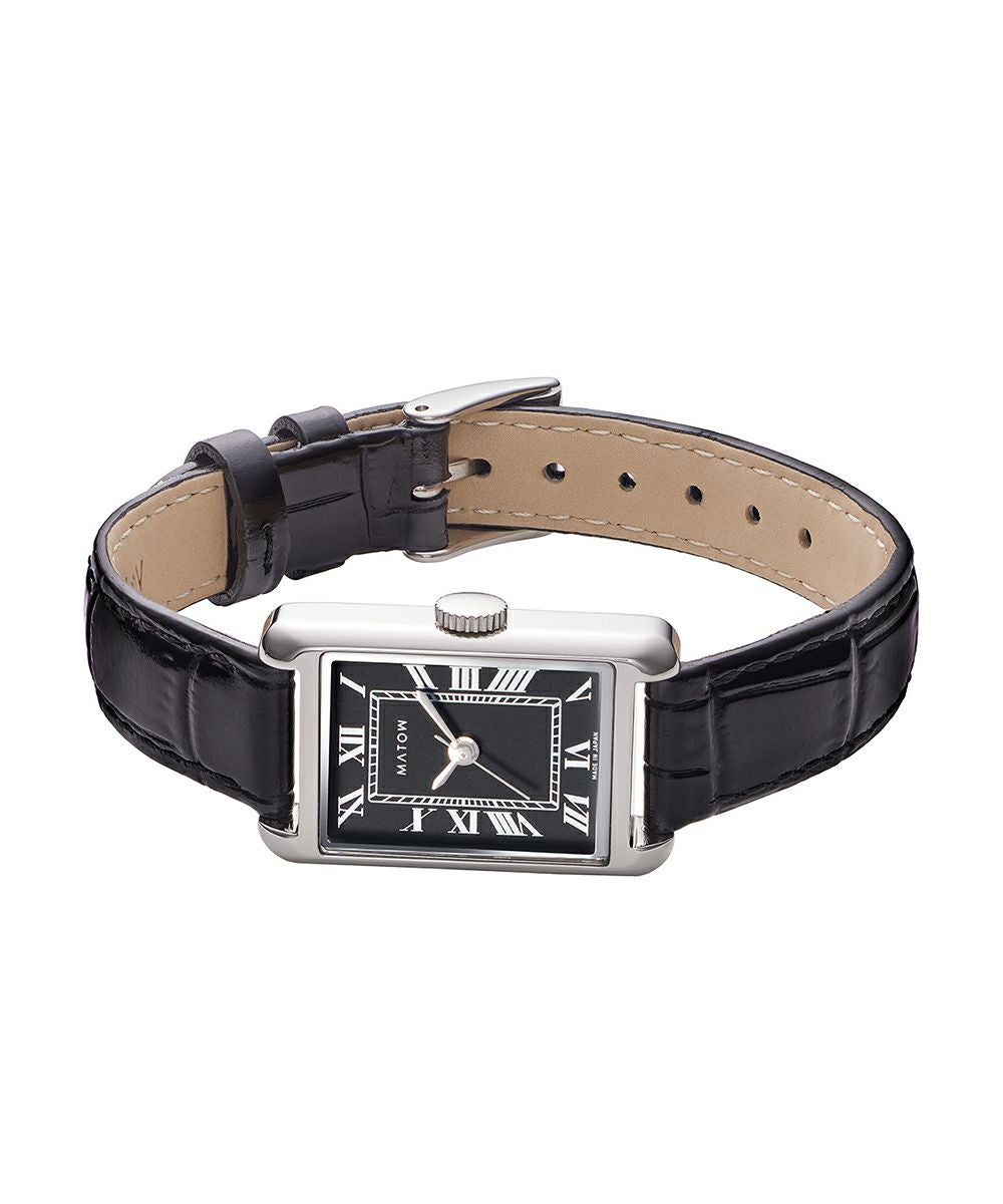 美品！MATOW マトウ TSUKI 朧月 ノワール スクエア 稼働品 ブラック MATOW マトウ TSUKI 朧月 ノワール / SQUARE SILVER BLACK LEATHER