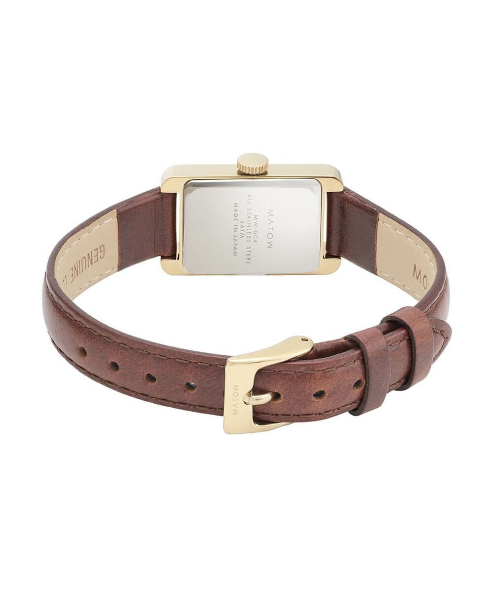 MATOW マトウ TSUKI 朧月 アラビック / SQUARE GOLD BROWN LEATHER