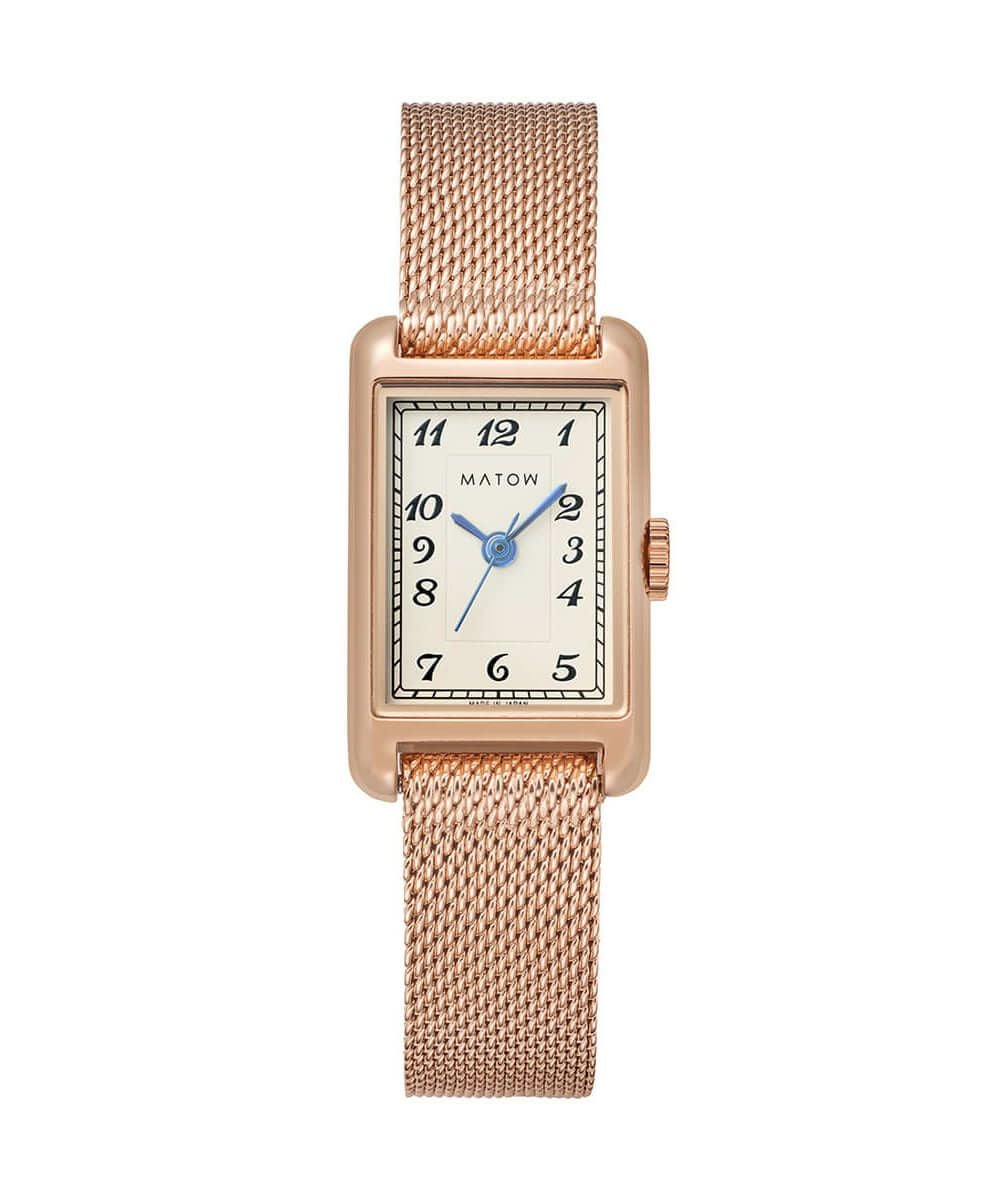 MATOW マトウ TSUKI 朧月 / SQUARE SILVER MESH レディース 腕時計