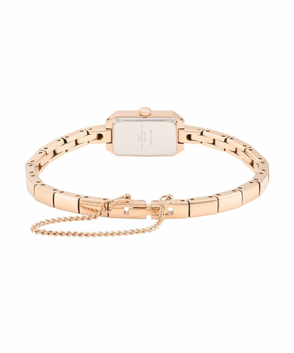 MATOW マトウ TSUKI 清月 / MINI SQUARE ROSE GOLD WHITE レディース