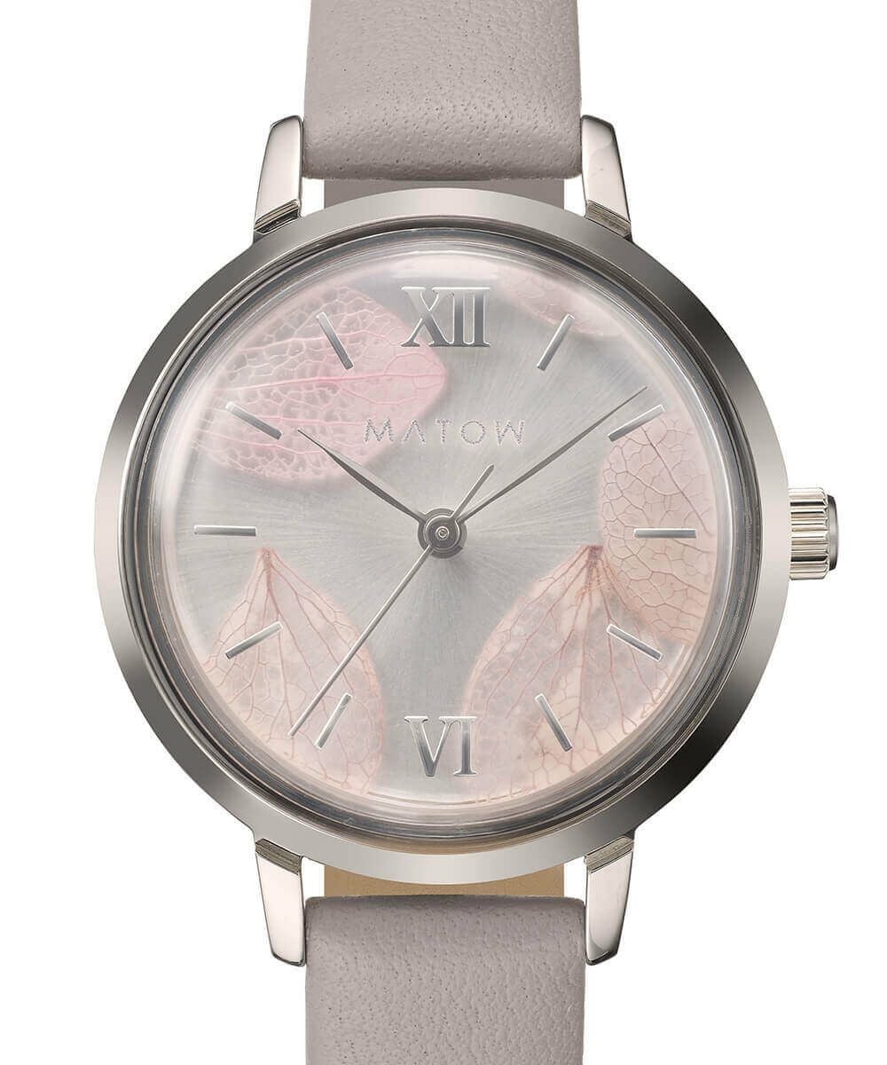 MATOW マトウ SHIKI BOUQUET 花霞 SILVER LILAC LEATHER レディース