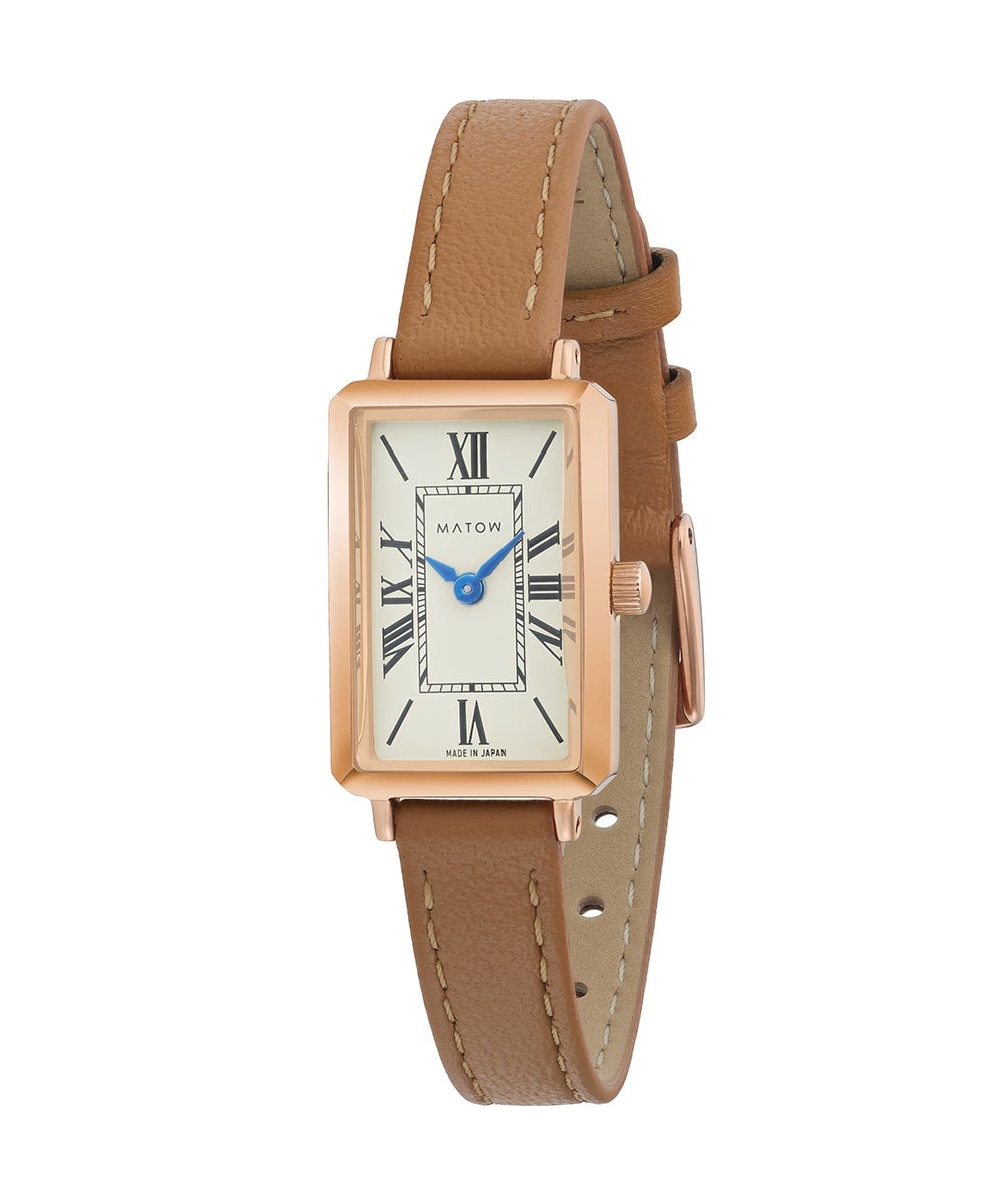 MATOW マトウ TSUKI 月華 / SQUARE ROSE GOLD CREAM BEIGE LEATHER