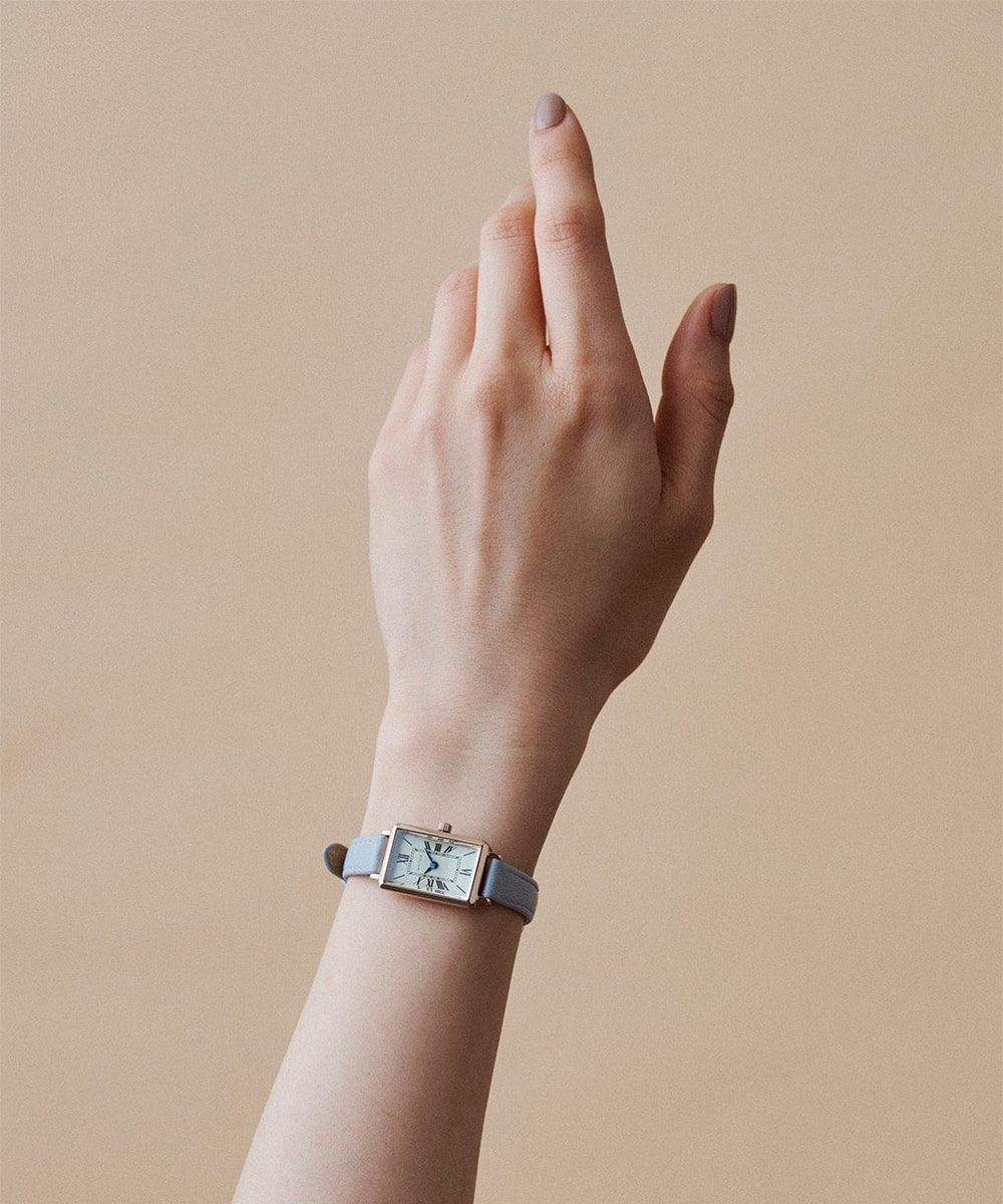 MATOW マトウ TSUKI 月華 / SQUARE ROSE GOLD CREAM WHITE GRAY