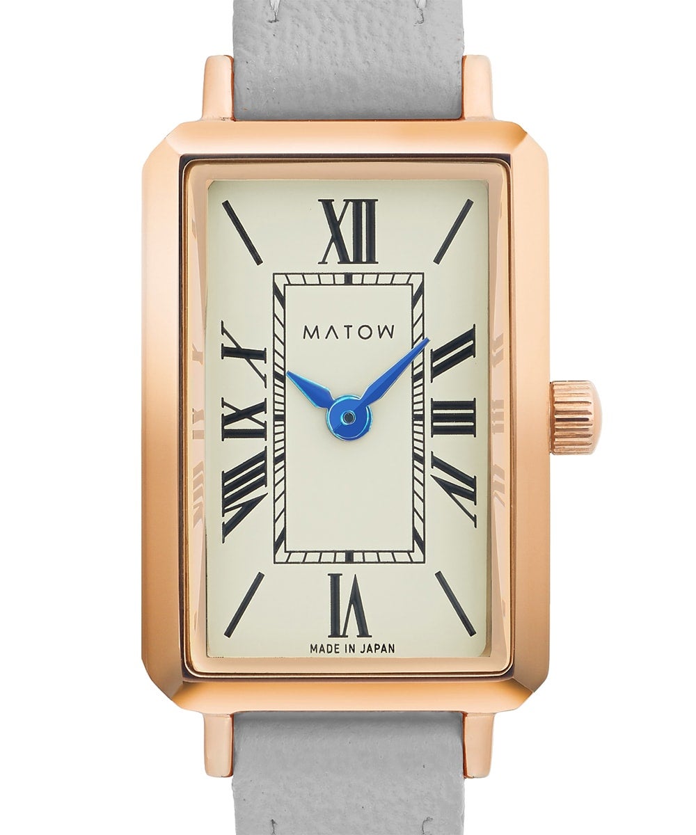 MATOW マトウ TSUKI 月華 / SQUARE ROSE GOLD CREAM WHITE GRAY