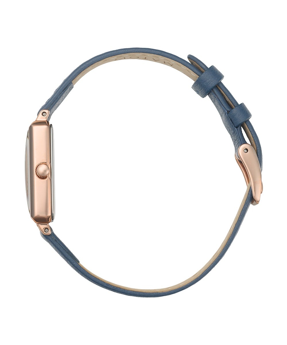 MATOW マトウ TSUKI 月華 / SQUARE ROSE GOLD CREAM NAVY LEATHER