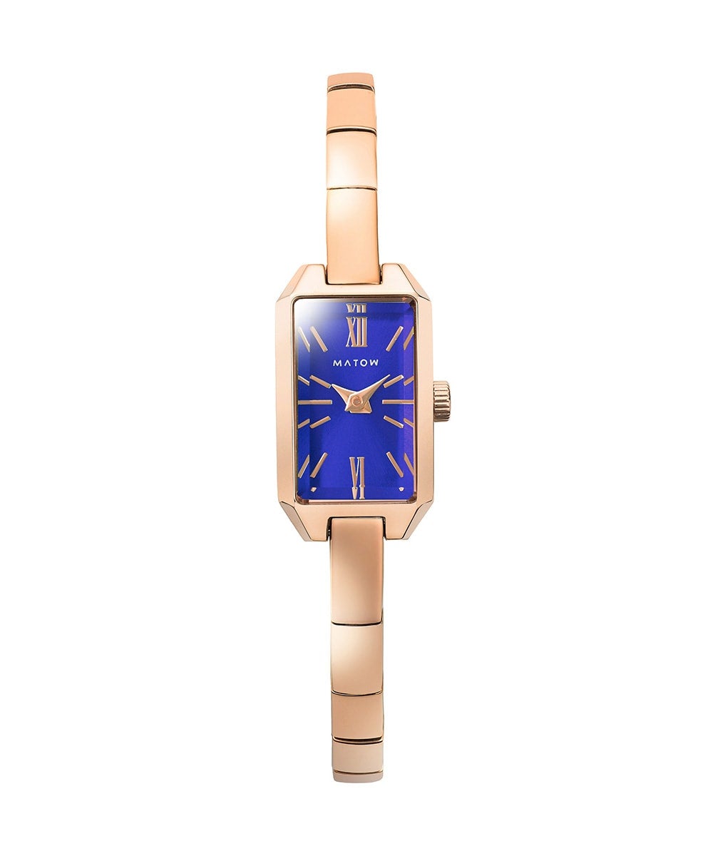 TSUKI 清月 / MINI SQUARE ROSE GOLD ROYAL BLUE
