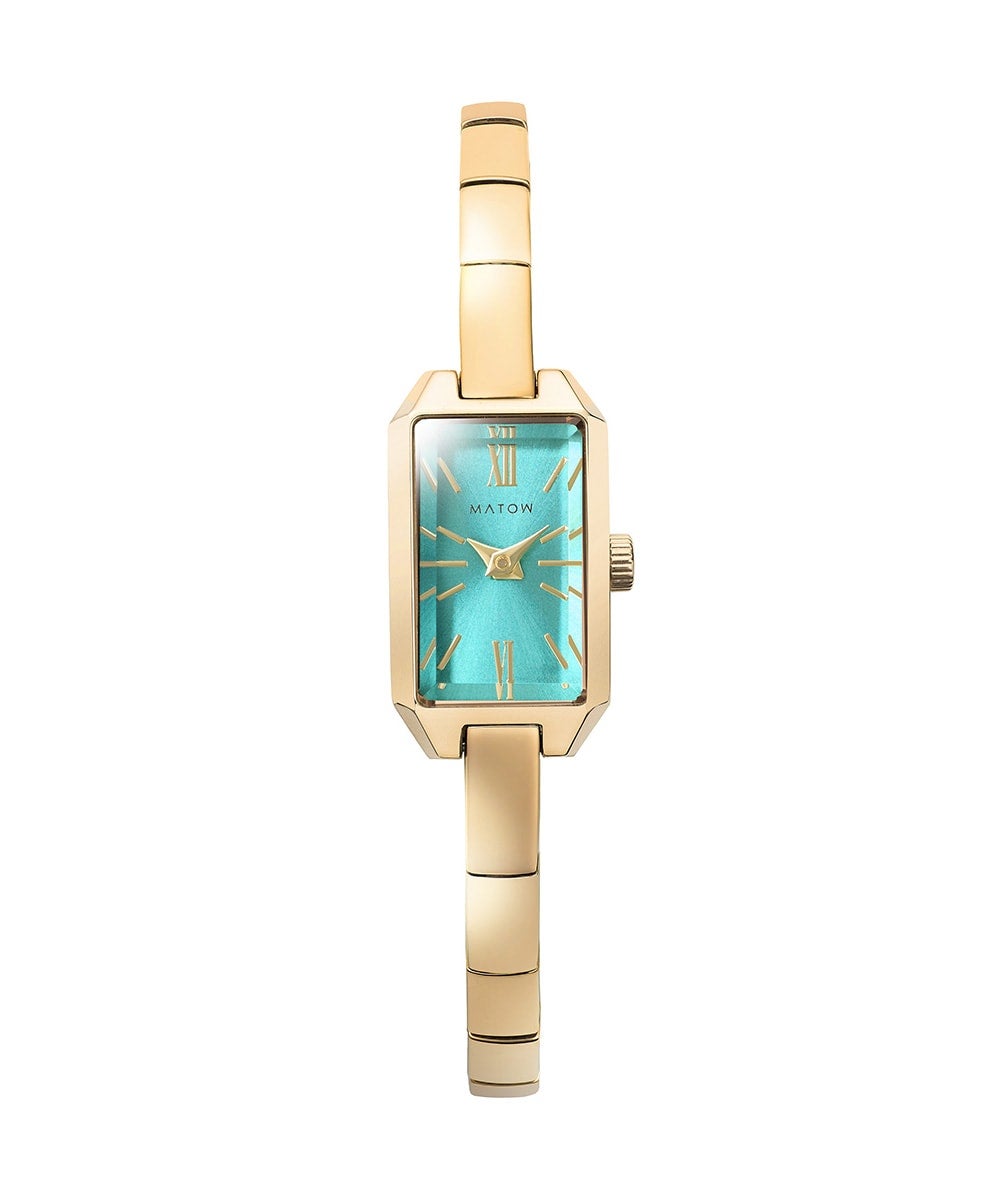 TSUKI 清月 / MINI SQUARE GOLD LIGHT GREEN